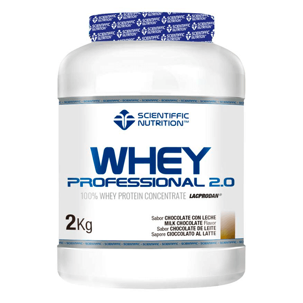 Whey Professional 2.0 de 2kg hecho por Scientiffic Nutrition de la categoría proteina de suero whey
