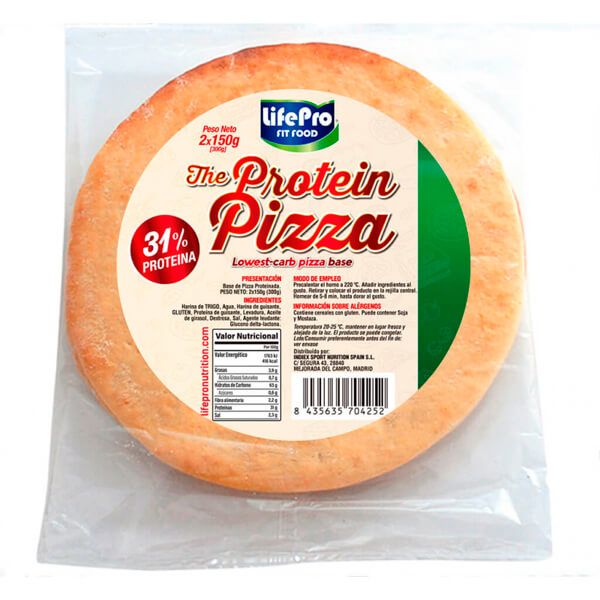 Base de Pizza Proteica de 2x150g hecho por LifePRO de la categoría panaderia dietetica