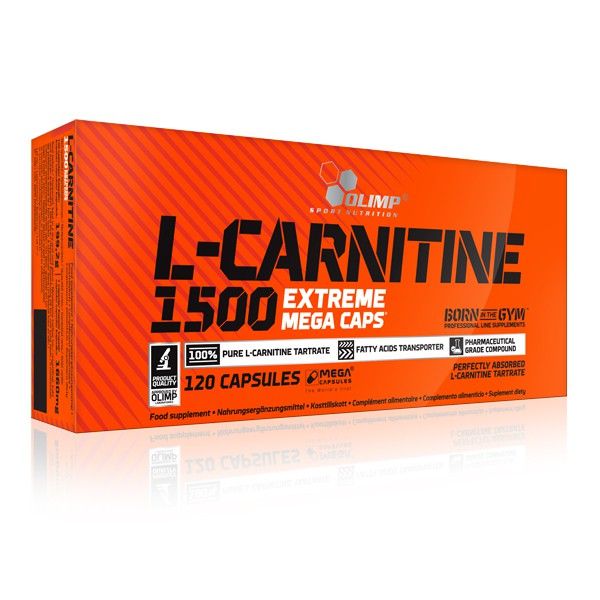 L-Carnitina 1500 Extreme de 120 mega cápsulas de la marca Olimp Sport