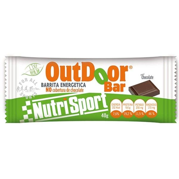 Barrita energética outdoor bar de 40g de la marca Nutrisport (Barritas Energéticas)