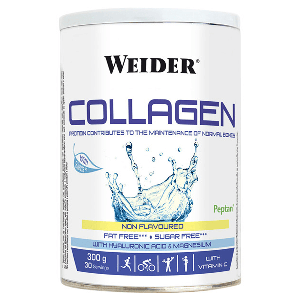 Colágeno con Ácido Hialuronico y Magnesio envase de 300g del fabricante Weider