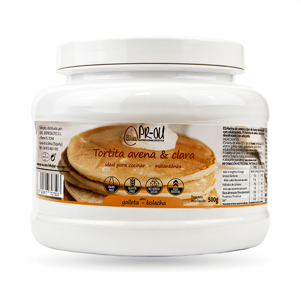 Oatmeal and egg white pancakes - 500g PR-OU Egg Protein - 3