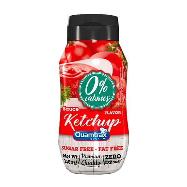 Salsa 0% envase de 330ml de la marca Quamtrax de la sección salsas y siropes dulces sin calorias