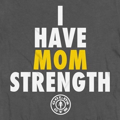 T-shirt pour fille Gold's Gym « J'ai la force de maman » - Gold's Gym 1