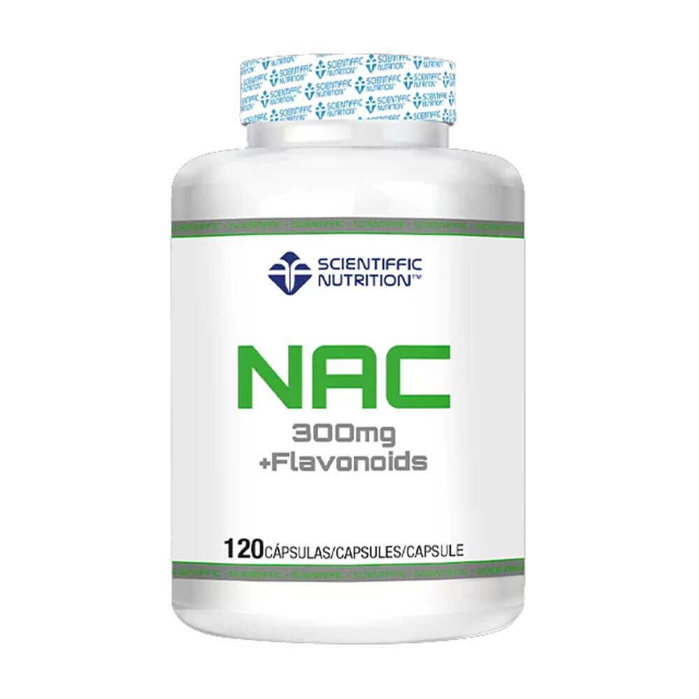 Nac 300mg + Flavonoides presentación de 120 cápsulas en la categoría antioxidantes de la marca Scientiffic Nutrition