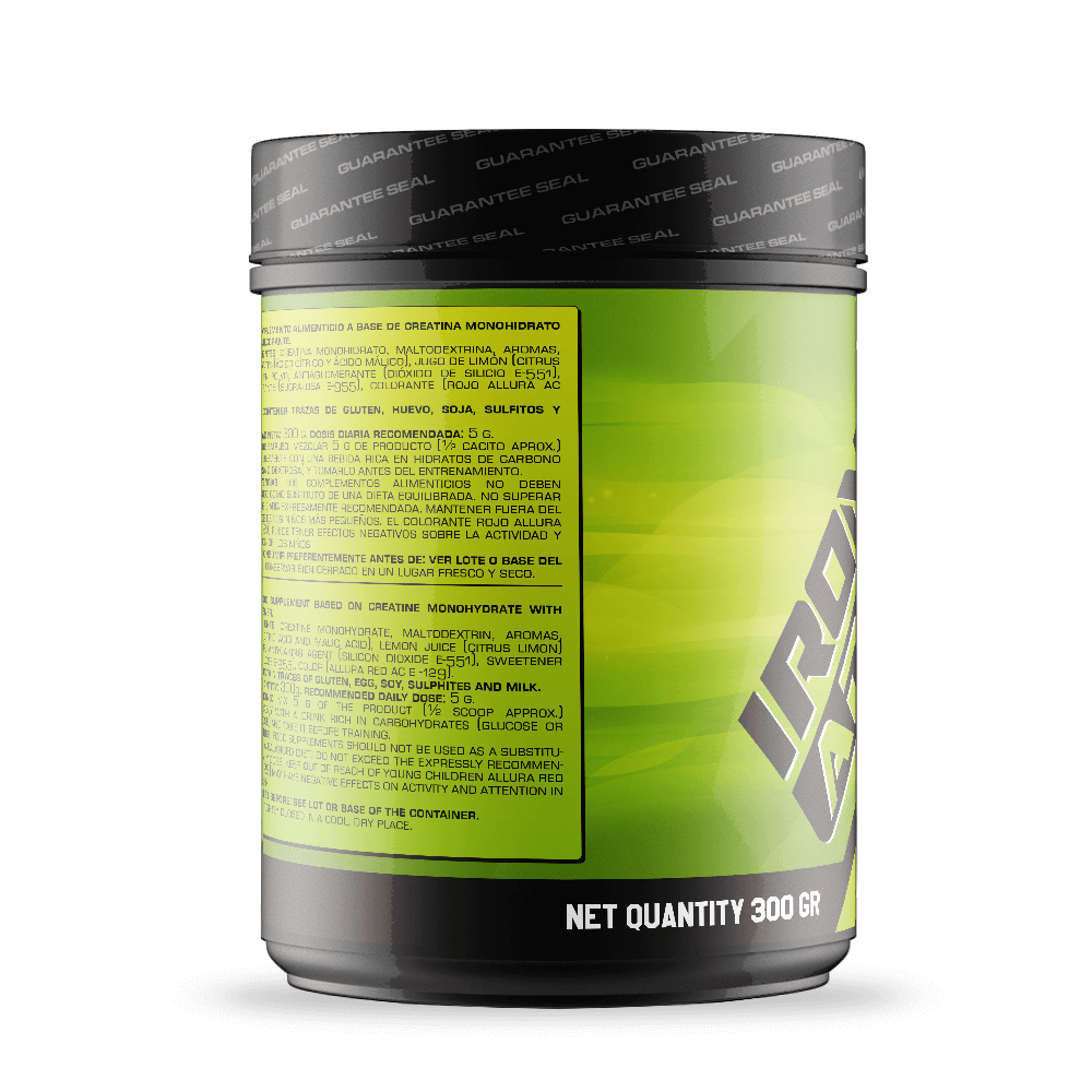Creatina envase de creapureÂ® hecho por Iron Addict Labs de la secciÃ³n creatina monohidrato