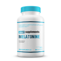 Melatonina bote de 60 cápsulas vegetales del fabricante Smart Supplements suplemento de la sección mejora del sueño