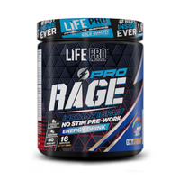 Rage Pro sin Estimulantes de 290g en la categoría pre entreno sin estimulantes del fabricante LifePRO