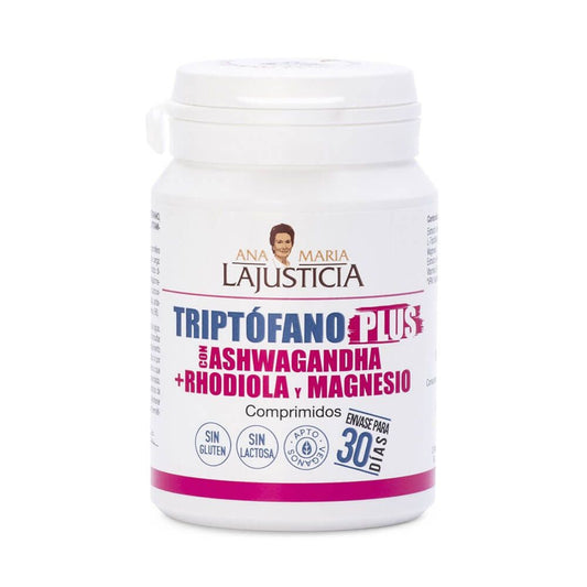 Tryptophane Plus avec Ashwagandha + Rhodiola et Magnésium par Ana Maria Lajusticia de la marque Ana Maria Lajusticia dans la collection Anti-stress