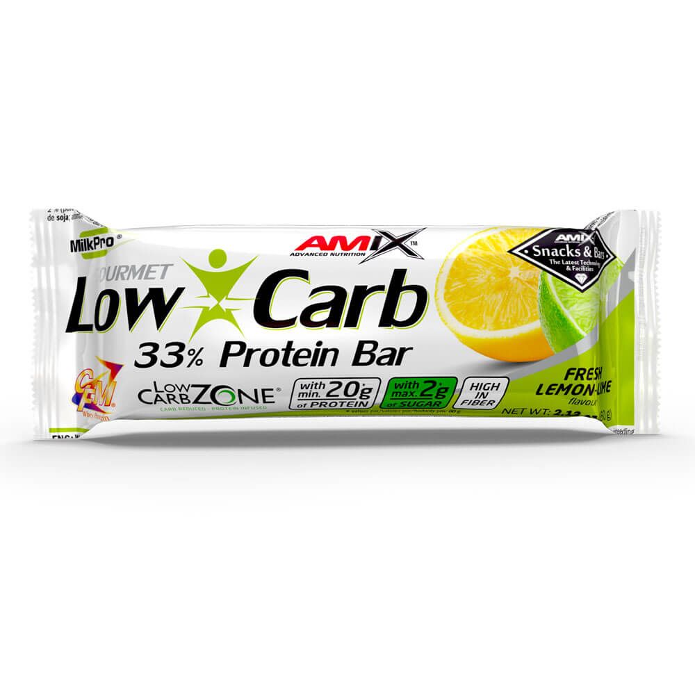 Barrita Low Carb 33% Protein Bar presentaciÃ³n de 60g del fabricante Amix Nutrition suplemento de la secciÃ³n barritas de proteina