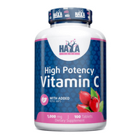 Vitamina C con Rose Hips de Alto Grado 1000mg bote de 100 tabletas del fabricante Haya Labs