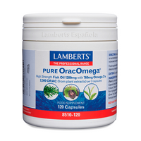 Pure OracOmega presentación de 120 cápsulas de la marca Lamberts de la sección omega 3