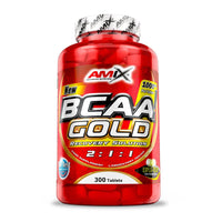 BCAA Gold 2:1:1 envase de 300 tabletas hecho por Amix Nutrition en la categoría bcaa ramificados