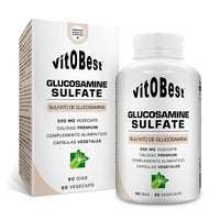 Sulfato de Glucosamina presentación de 60 cápsulas vegetales del fabricante VitoBest