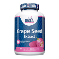 Extracto de Semilla de Uva 100mg envase de 120 cápsulas en la categoría antioxidantes hecho por Haya Labs