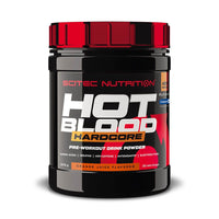 Hot Blood Hardcore presentación de 375g hecho por Scitec Nutrition complemento alimenticio de pre entreno