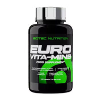 Euro Vita-Mins presentación de 120 tabletas suplemento de la sección complejos multivitaminicos hecho por Scitec Nutrition
