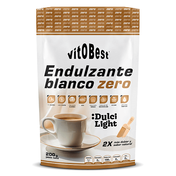Endulzante Blanco Zero bote de 200g de la marca VitoBest de la sección aderezos y sazonadores bajos en sodio
