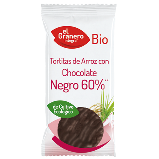 Galettes de riz au chocolat noir d'El Granero Integral de la marque El Granero Integral dans la collection Crêpes aux céréales