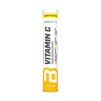 Vitamina C envase de 20 tabletas effervescentes de la marca Biotech USA