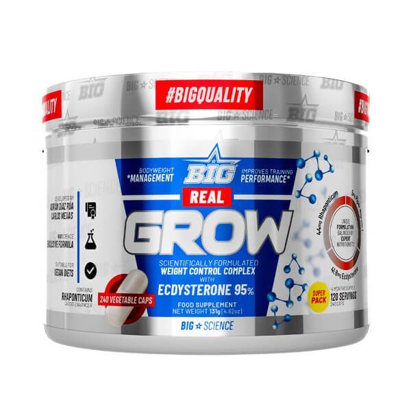 Real Grow bote de 240 cápsulas - Complejos H Crecimiento del fabricante BIG