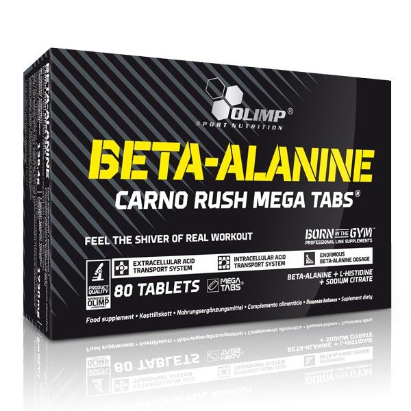 Beta Alanine Carno Rush de 80 tabletas del fabricante Olimp Sport (Beta-Alanina)