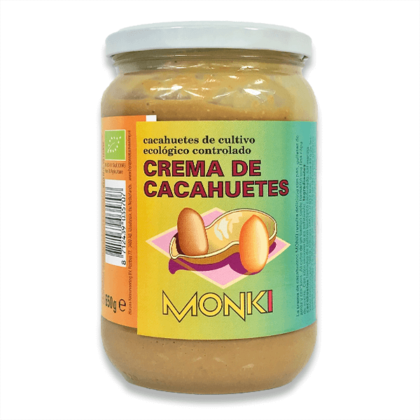 Crema de Cacahuetes envase de 650g de Monki (Cremas de Cacahuete)