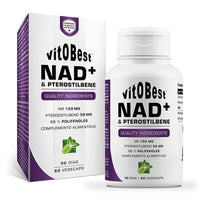 NAD+ & Pterostilbene bote de 60 cápsulas de VitoBest en la categoría antioxidantes