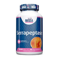 Serrapeptase 40000 SPU de 90 cápsulas vegetales de Haya Labs suplemento de la sección fórmulas para mejora articular