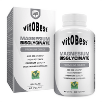 Magnesium Bisglycinate 400mg de 60 cápsulas vegetales de VitoBest (Magnesio)