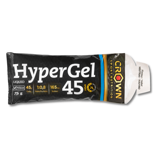 Gel HyperGel 45 presentaciÃ³n de 75g hecho por Crown Sport en la categorÃ­a energÃ©ticos