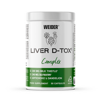 Liver D-Tox envase de 90 cápsulas suplemento de protectores hepáticos del fabricante Weider