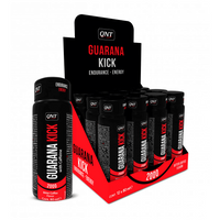 Guaraná Kick envase de 12 viales x 80ml del fabricante QNT (Pre-Entrenamiento)