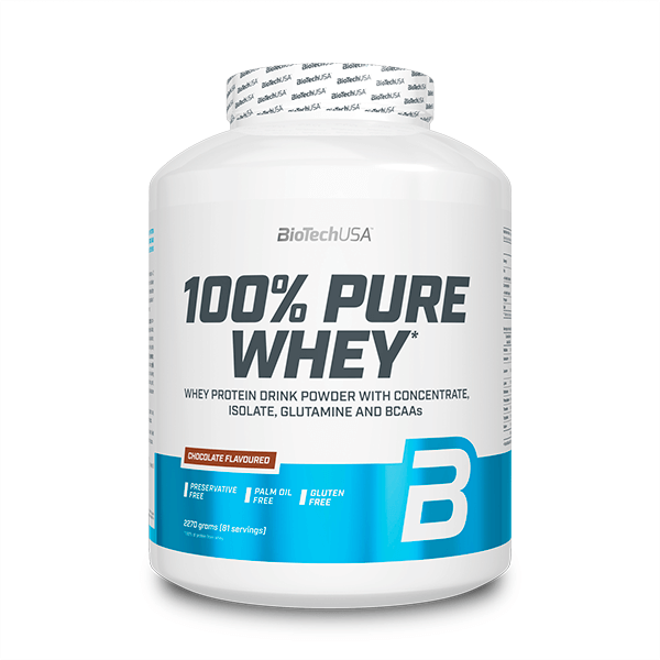 100% Pure Whey envase de 2.27kg de Biotech USA (Proteina de Suero Whey)