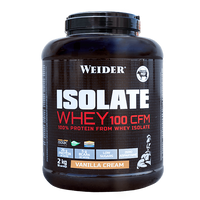 Isolate Whey 100 CFM envase de 2kg del fabricante Weider (Proteína de Aislado de Suero Isolate)