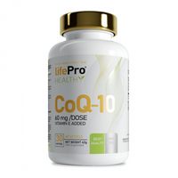 Q10 envase de 60 softgels de LifePRO en la sección de antioxidantes