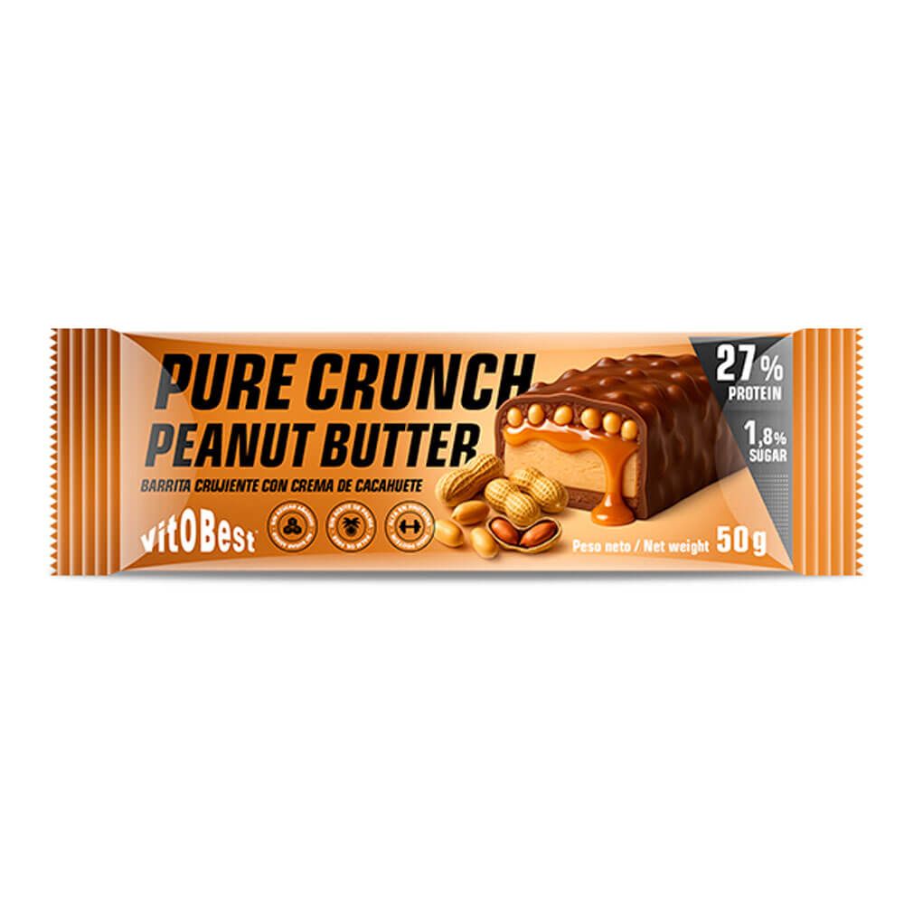 Barre Pure Crunch Beurre de Cacahuète de VitoBest