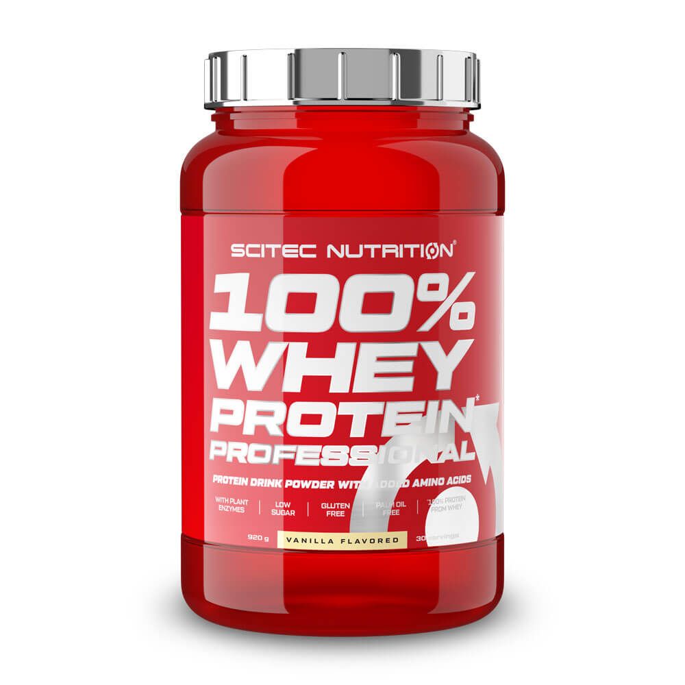 100% Whey Protein Professional en 920g del fabricante Scitec Nutrition suplemento de la sección proteina de suero whey