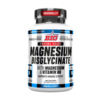 Bisglicinato de Magnesio presentación de 100 cápsulas hecho por BIG