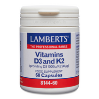 Vitamina D3 y K2 presentación de 60 cápsulas del fabricante Lamberts