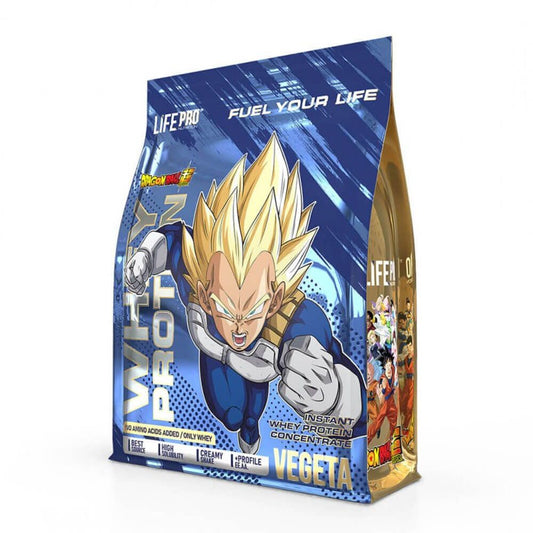 Protéine de lactosérum Life Pro Dragon Ball Super Édition Limitée Vegeta de la marque LifePRO dans la collection Protéines de lactosérum