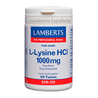 L-Lisina HCI 1000mg- 120 Tabletas de Lamberts de la sección otros aminoácidos