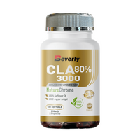 CLA 80% 3000 en 100 softgels de la marca Beverly Nutrition