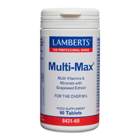 Multi-Max presentación de 60 tabletas por Lamberts en la sección de complejos multivitaminicos