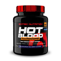 Hot Blood Hardcore envase de 700g del fabricante Scitec Nutrition suplemento de pre entreno