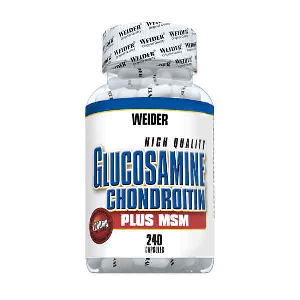 Glucosamina Condroitina + MSM en 240 cÃ¡psulas de Weider