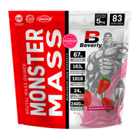 Monster Mass de 5kg - ganadores de peso con proteína de la marca Beverly Nutrition