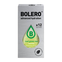 Caja de 12 Stick Bolero Iced Green Tea para 500ml de 3g complemento alimenticio de edulcorantes y saborizantes de Bolero