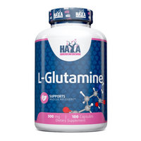 L-Glutamina 500mg de 100 cápsulas hecho por Haya Labs