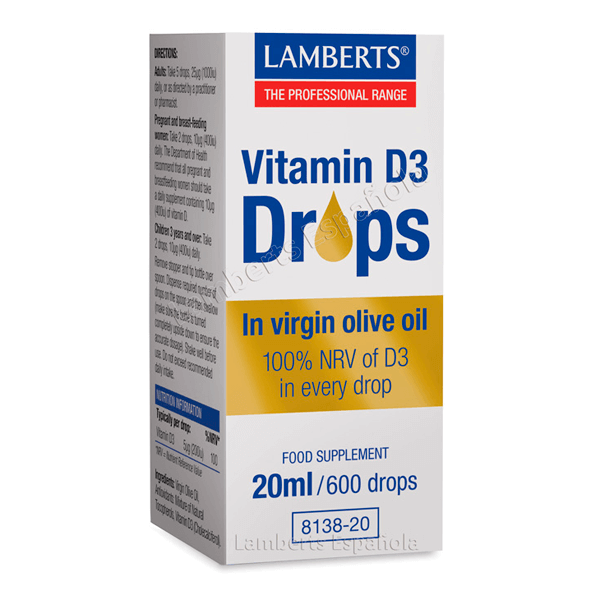 Vitamine D3 liquide Lamberts - Lamberts 0